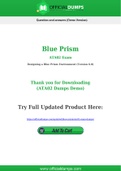 ATA02 Dumps - Pass with Latest Blue Prism ATA02 Exam Dumps