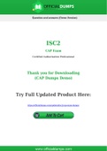 CAP Dumps - Pass with Latest ISC2 CAP Exam Dumps