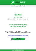 H19-308 Dumps - Pass with Latest Huawei H19-308 Exam Dumps