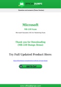 MB-220 Dumps - Pass with Latest Microsoft MB-220 Exam Dumps