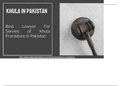 Khula in Pakistan (2021) - Get Know Law Guidance For Khula Process in Pakistan