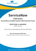 ServiceNow CSA Dumps - Prepare Yourself For CSA Exam