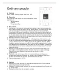 Boekverslag Engels  Ordinary People
