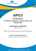 APICS CLTD Dumps - Prepare Yourself For CLTD Exam