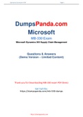  New Reliable and Realistic Microsoft MB-330 Dumps