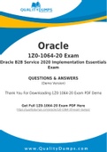 Oracle 1Z0-1064-20 Dumps - Prepare Yourself For 1Z0-1064-20 Exam