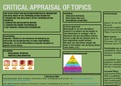 Critical appraisal of topics 