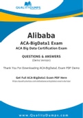 Alibaba ACA-BigData1 Dumps - Prepare Yourself For ACA-BigData1 Exam