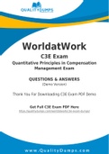 WorldatWork C3E Dumps - Prepare Yourself For C3E Exam