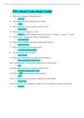 NUR 2349 &sol; NUR2349 Final Exam&colon; Professional Nursing I Final Exam &sol; PN1 Final Exam Study Guide &lpar;Latest 2021&sol;2022&rpar; Rasmussen