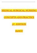 Medical Surgical Nursing_Concepts and Practice_3rd Edition_DeWit | Complete 48 Chapters
