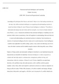 Week4Assgn&period;docx    LDRS 1001  Emotional and Social Intelligence and Leadership  Walden University  LDRS 1001&colon; Personal and Organizational Leadership  According to Psychologists Peter Salovey and John D&period; Mayer&comma; two of the leading researchers on the topic&comma; 