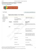 NURS 362 Comprehensive Assessment Completed  Shadow Health GRADED A&plus;