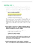 MENTAL HESI 5 Questions&sol;Answers &lpar;Verified Update&rpar;