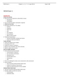 NR 340 Week 3 Exam 1 Studyguide-(Version-1), NR 340 Critical Care Nursing