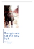 Engels boekverslag oranges are not the only fruit incl. 4 boekfragmenten en recensie 