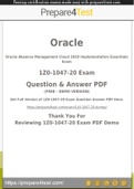 1Z0-1047-20 Exam - Easy to Pass Just Follow The Instructions - 100% Working