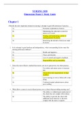 DIMENSIONS EXAM ONE STUDY GUIDE, QUESTIONS SND ANSWERS - RASMUSSEN COLLEGE