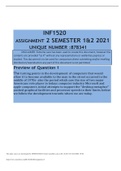 INF1520 Assignment 2 Semester 1 & 2 2021