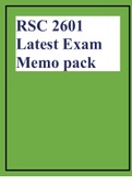 RSC 2601 Latest Exam Memo pack