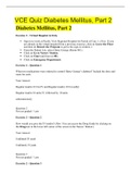 Selected Harry George &lpar;Room 401&rpar; > VCE Quiz Diabetes Mellitus&comma; Part 2  &lpar;answered&rpar; Graded