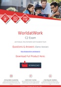Valid [2021 New] WorldatWork C2 Exam Dumps