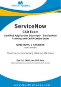 ServiceNow CAD Dumps - Prepare Yourself For CAD Exam