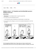 ISYE 6501 Midterm Quiz 2 - GT Students and Verified MM Learners _ Midterm Quiz 2