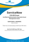 ServiceNow CIS-EM Dumps - Prepare Yourself For CIS-EM Exam