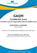 GAQM CLSSBB-001 Dumps - Prepare Yourself For CLSSBB-001 Exam