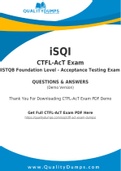 New [2021 New] iSQI CTFL-AcT Exam Dumps