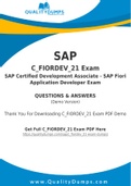 SAP C_FIORDEV_21 Dumps - Prepare Yourself For C_FIORDEV_21 Exam