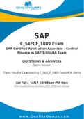 SAP C_S4FCF_1809 Dumps - Prepare Yourself For C_S4FCF_1809 Exam