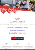 Latest [2021 New] SAP C_TADM55a_75 Exam Dumps