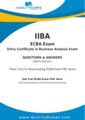IIBA ECBA Dumps - Prepare Yourself For ECBA Exam