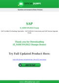 E_S4HCON2022 Dumps - Pass with Latest SAP E_S4HCON2022 Exam Dumps