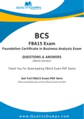 BCS FBA15 Dumps - Prepare Yourself For FBA15 Exam