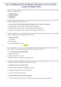 RN COMPREHENSIVE PREDICTOR 2020 LATEST STUDY GUIDE SCORED 100&percnt;