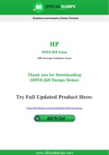 HPE0-J68 Dumps - Pass with Latest HP HPE0-J68 Exam Dumps