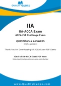 Actual [2021 New] IIA-ACCA Exam Dumps