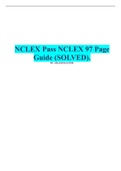 NCLEX Pass NCLEX 97 Page Guide GRADE A