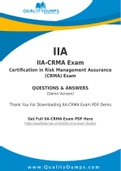 IIA-CRMA Dumps - Prepare Yourself For IIA-CRMA Exam