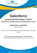 Salesforce Javascript-Developer-I Dumps - Prepare Yourself For Javascript-Developer-I Exam