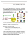 Lecture notes from host microbe interactions