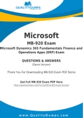 Microsoft MB-920 Dumps - Prepare Yourself For MB-920 Exam