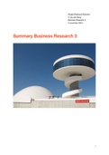 Samenvatting Research Methods for Business, ISBN: 9781119165552 Business Research 3 (2000BU3_15)
