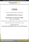 CIMAPRO19-P02-1 Questions [2021] Get 100% Actual CIMAPRO19-P02-1 Questions and Answers PDF