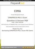 CIMAPRO19-P03-1 Questions [2021] Get 100% Actual CIMAPRO19-P03-1 Questions and Answers PDF