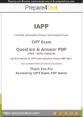 CIPT Questions [2021] Get 100% Actual CIPT Questions and Answers PDF