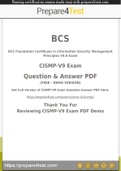 CISMP-V9 Exam - Easy to Pass Just Follow The Instructions - 100% Working